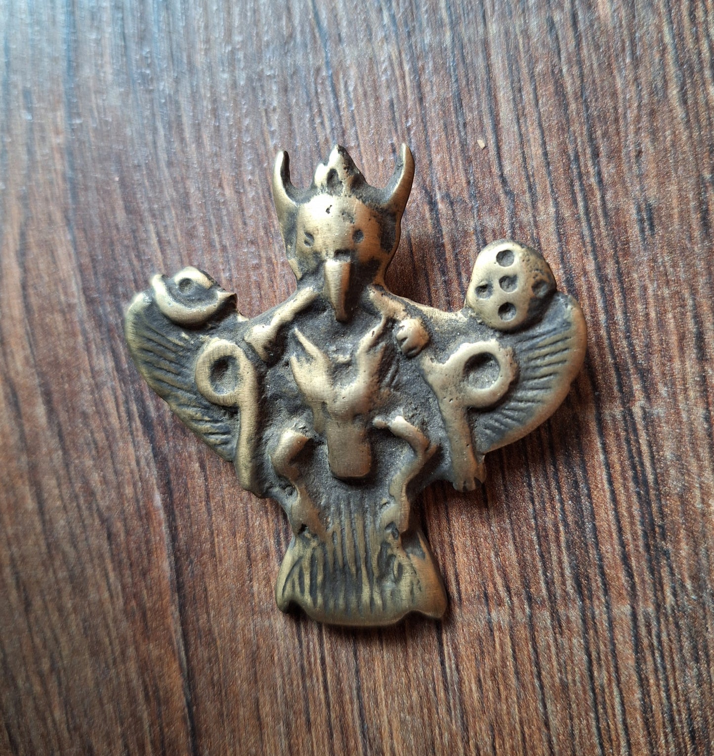 Antique bronze Garuda pendant