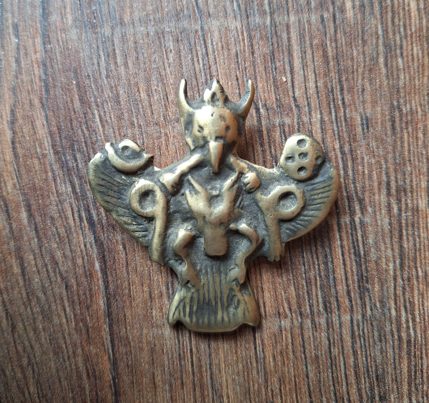 Antique bronze Garuda pendant