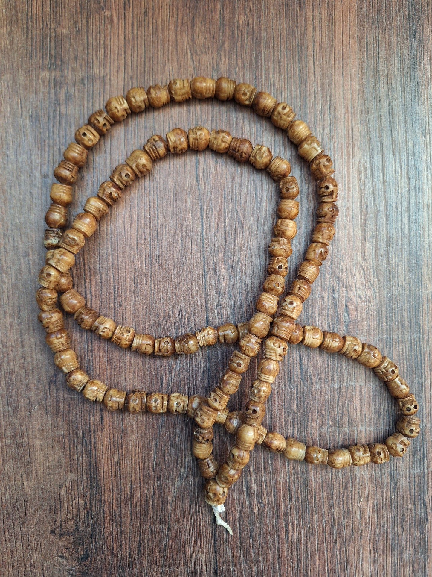 Yak bone skull mala