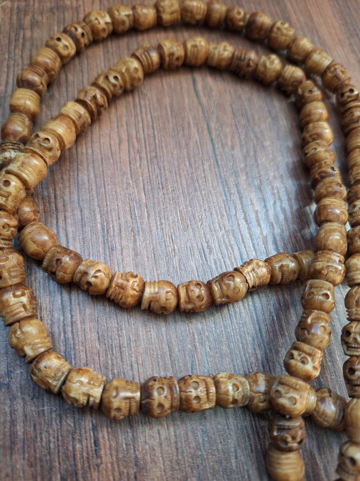 Yak bone skull mala