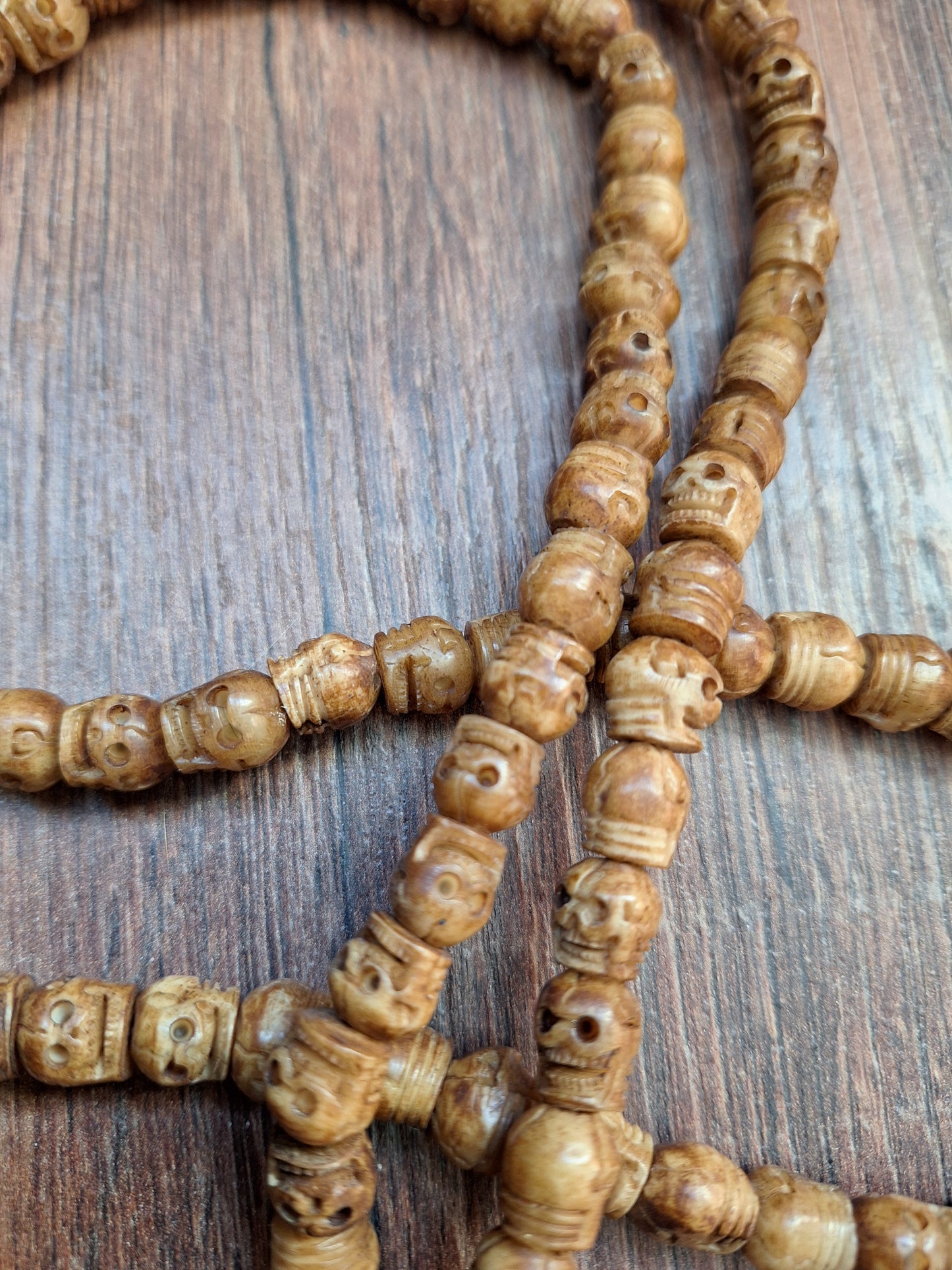 Yak bone skull mala