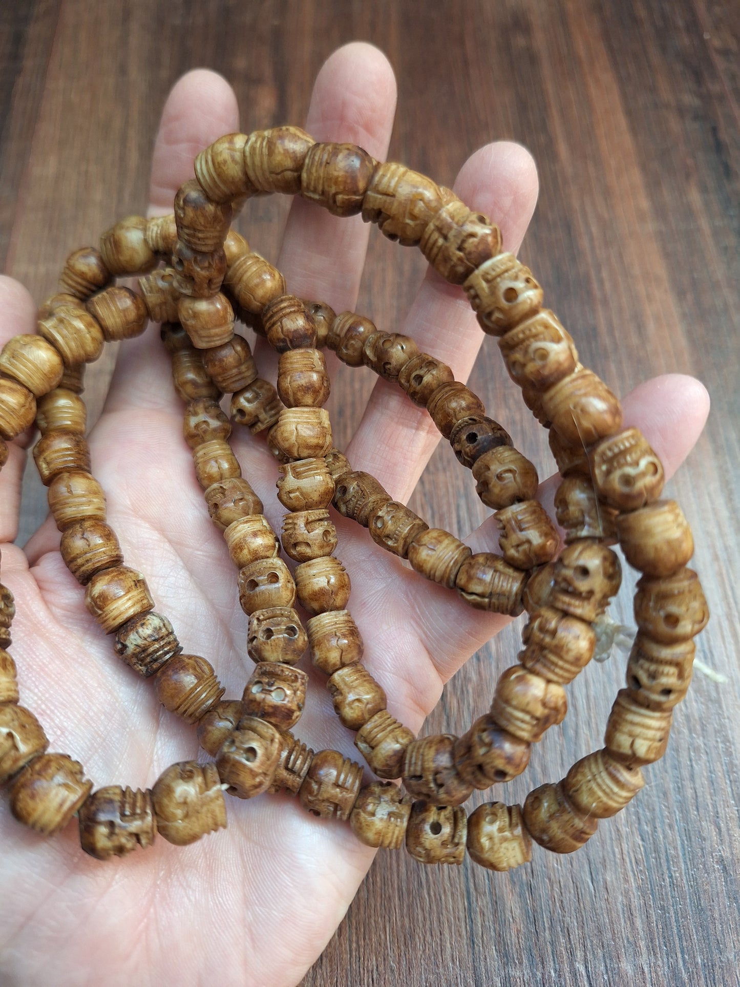 Yak bone skull mala