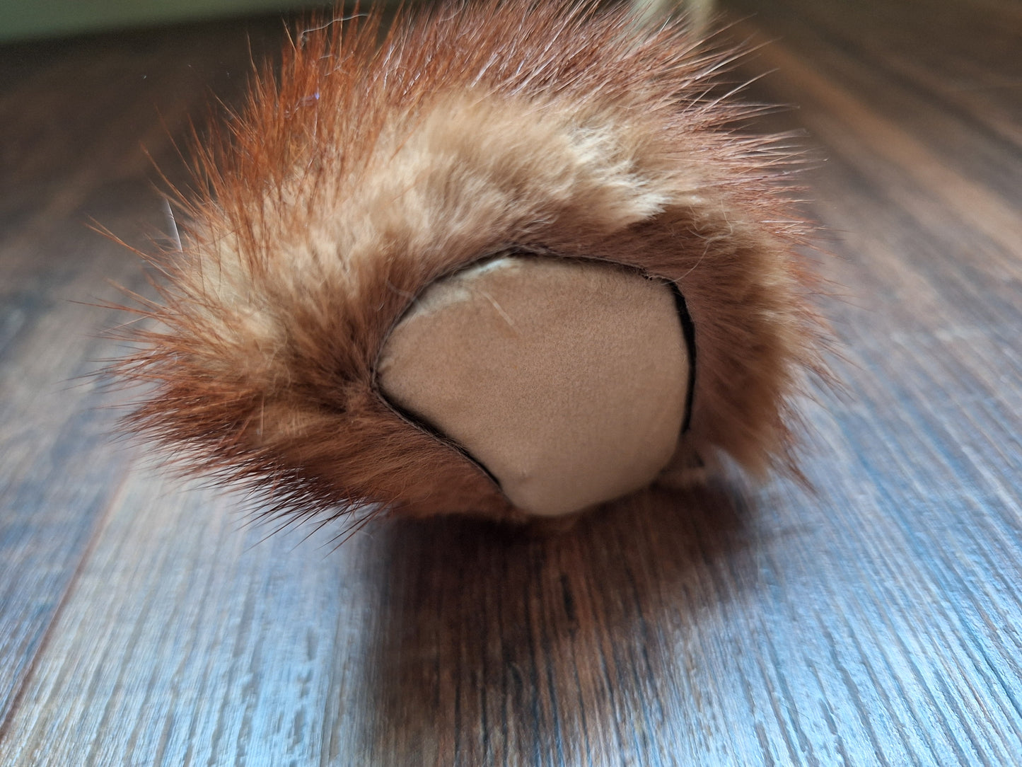 Sheep horn and polecat fur rattle