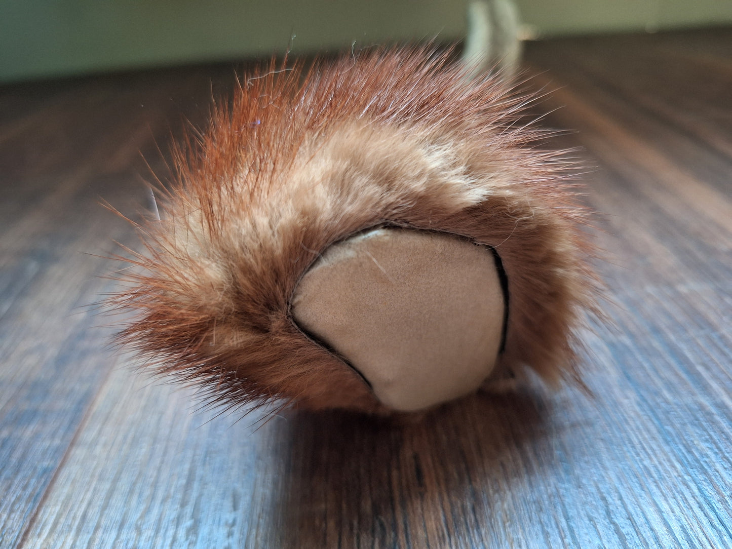 Sheep horn and polecat fur rattle