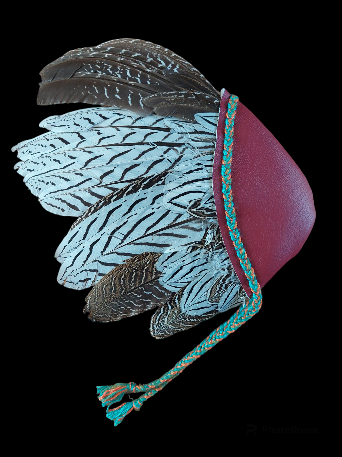 Silver pheasant wing fan