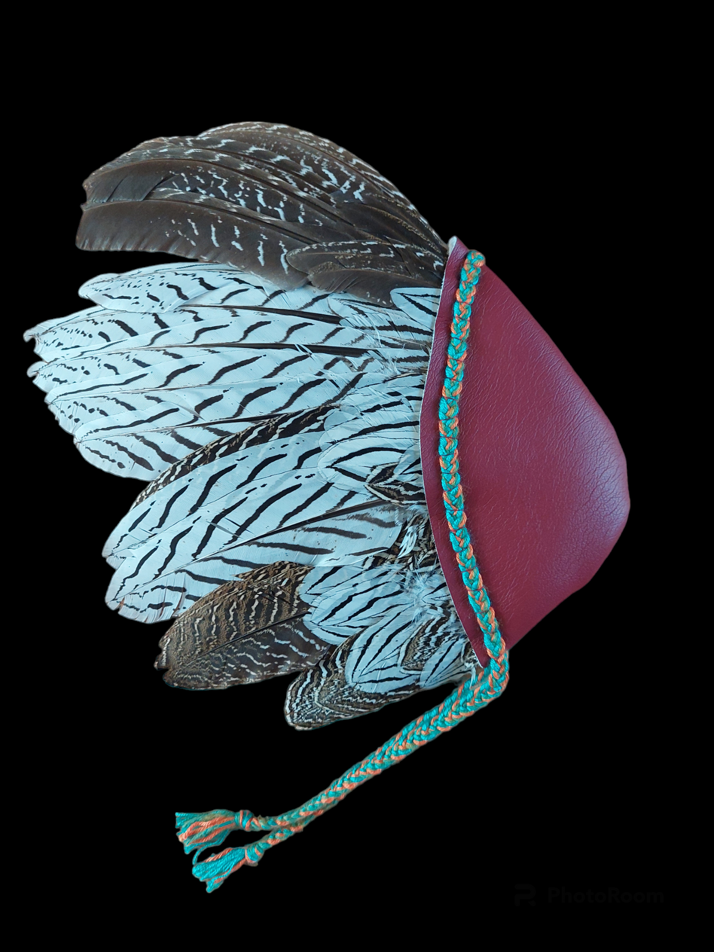 Silver pheasant wing fan