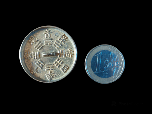 Mongolian shamanic mirror Trigrams 32 millimeters