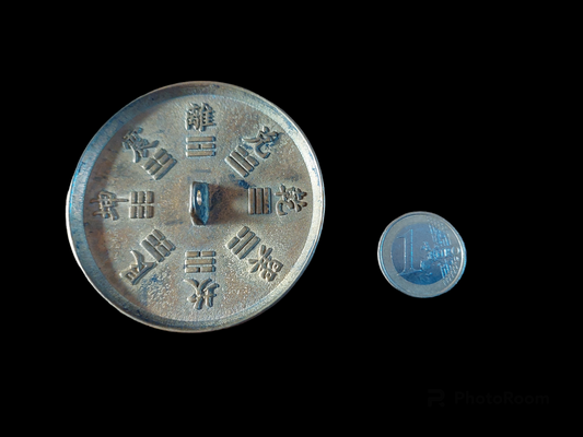 Mongolian shamanic mirror Trigrams 70 millimeters