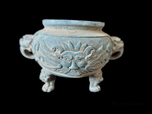 Antique bronze incense burner Surya