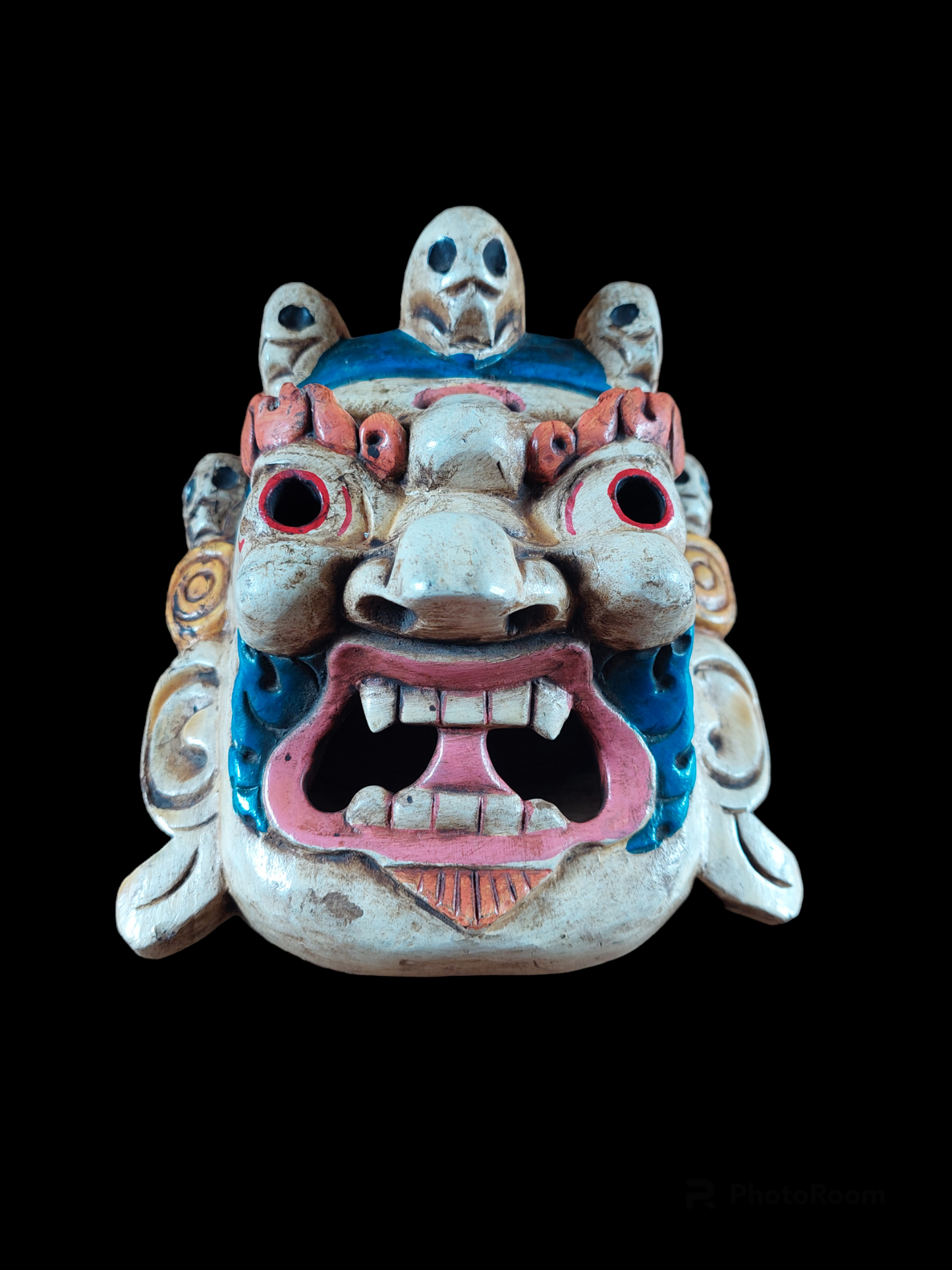 Vintage wooden Mahakala mask #2