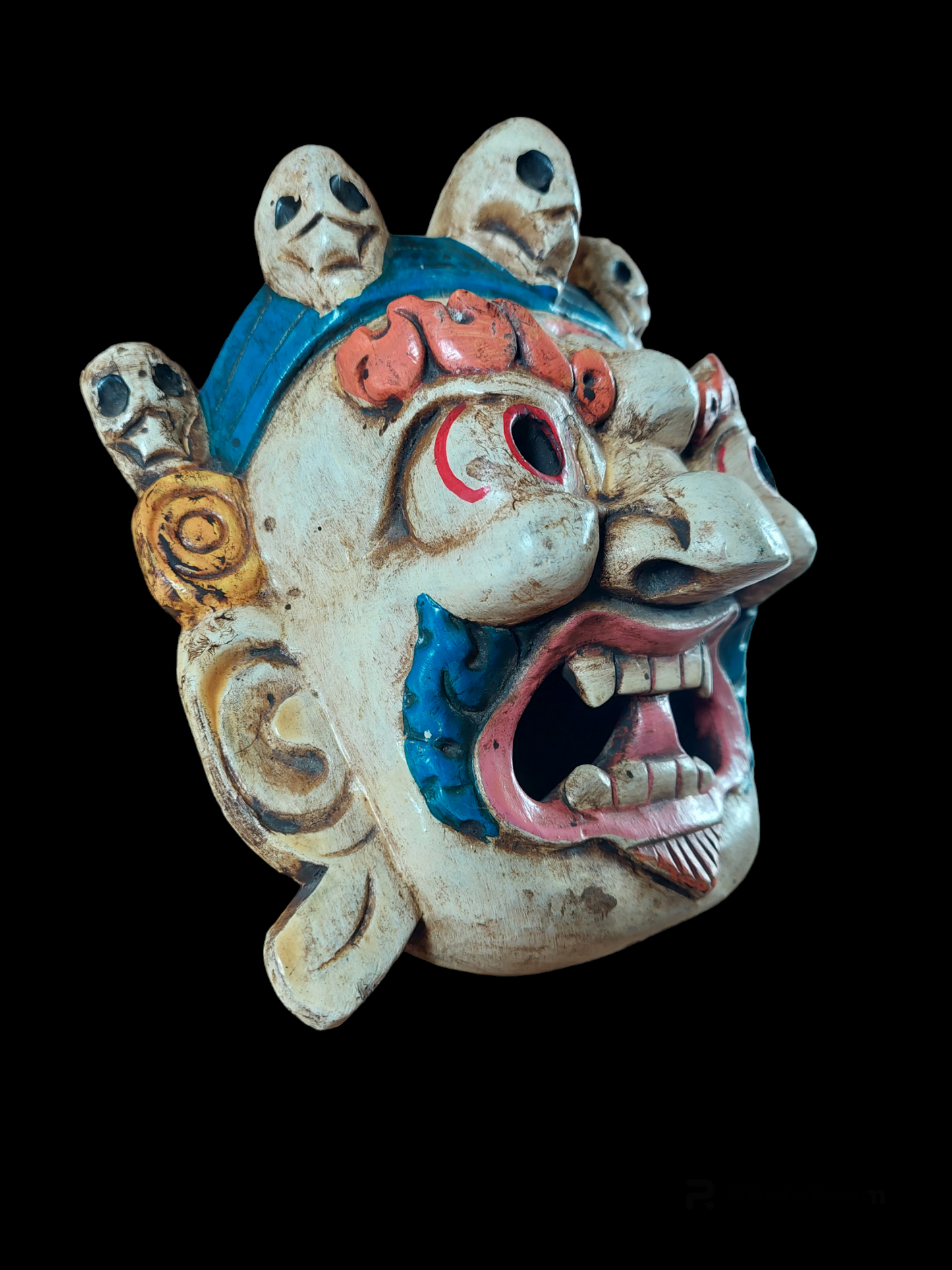 Vintage wooden Mahakala mask #2