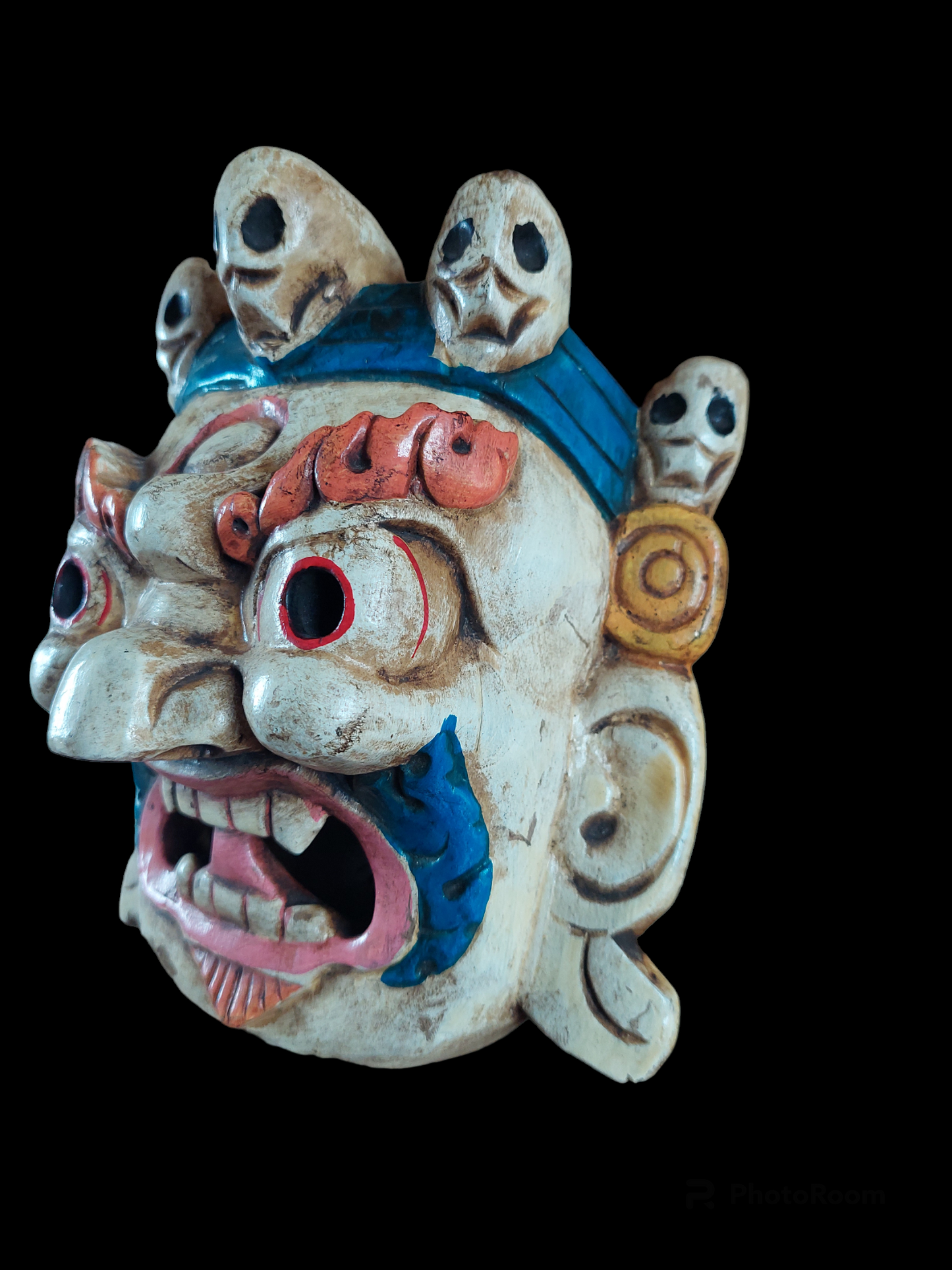 Vintage wooden Mahakala mask #2