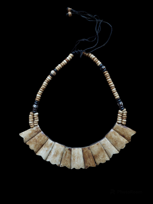 Vintage Tibetan yak bone necklace #1
