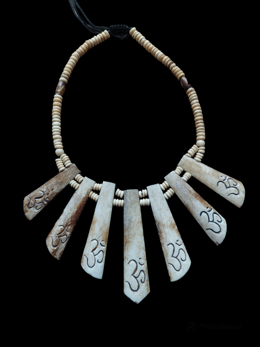 Vintage Tibetan yak bone necklace #2
