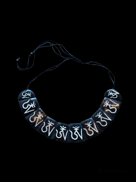 Vintage Tibetan yak bone necklace #3
