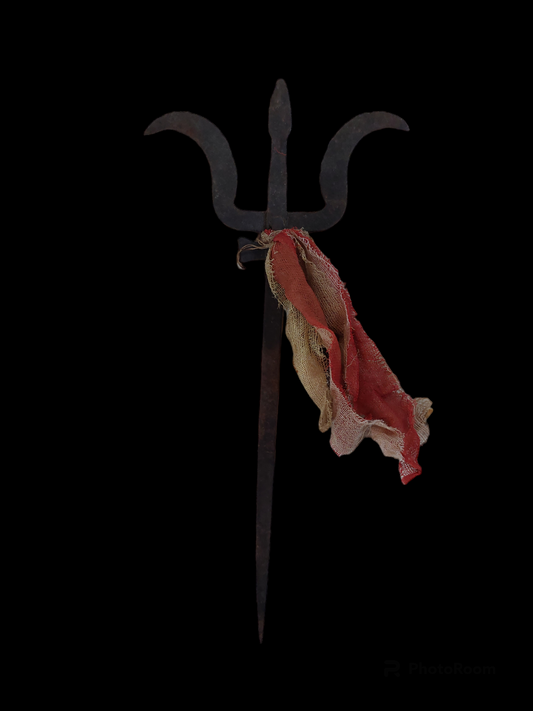 Old Nepalese iron trident 28 cm
