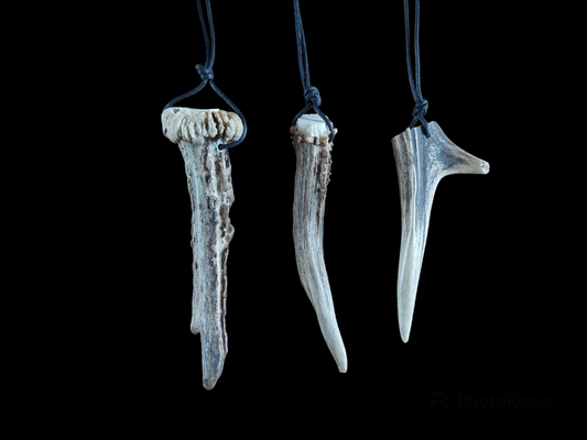 Roe deer antler necklaces