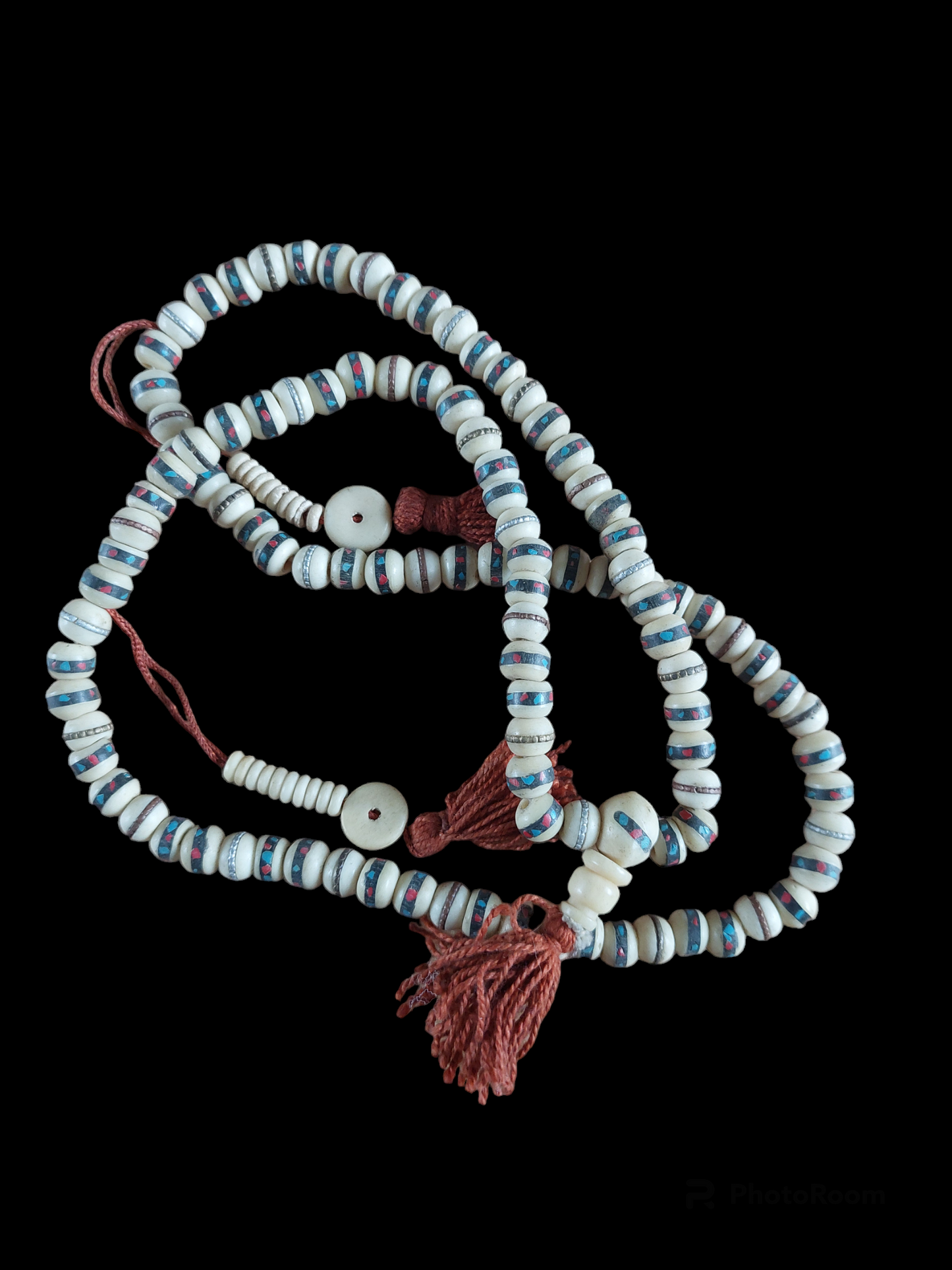 Vintage Tibetan yak bone mala