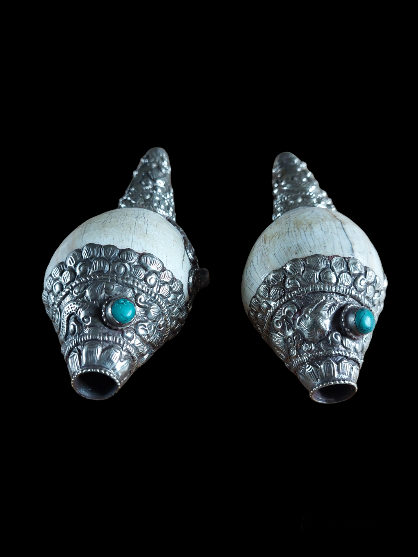 Vintage Nepalese shankha conch shell