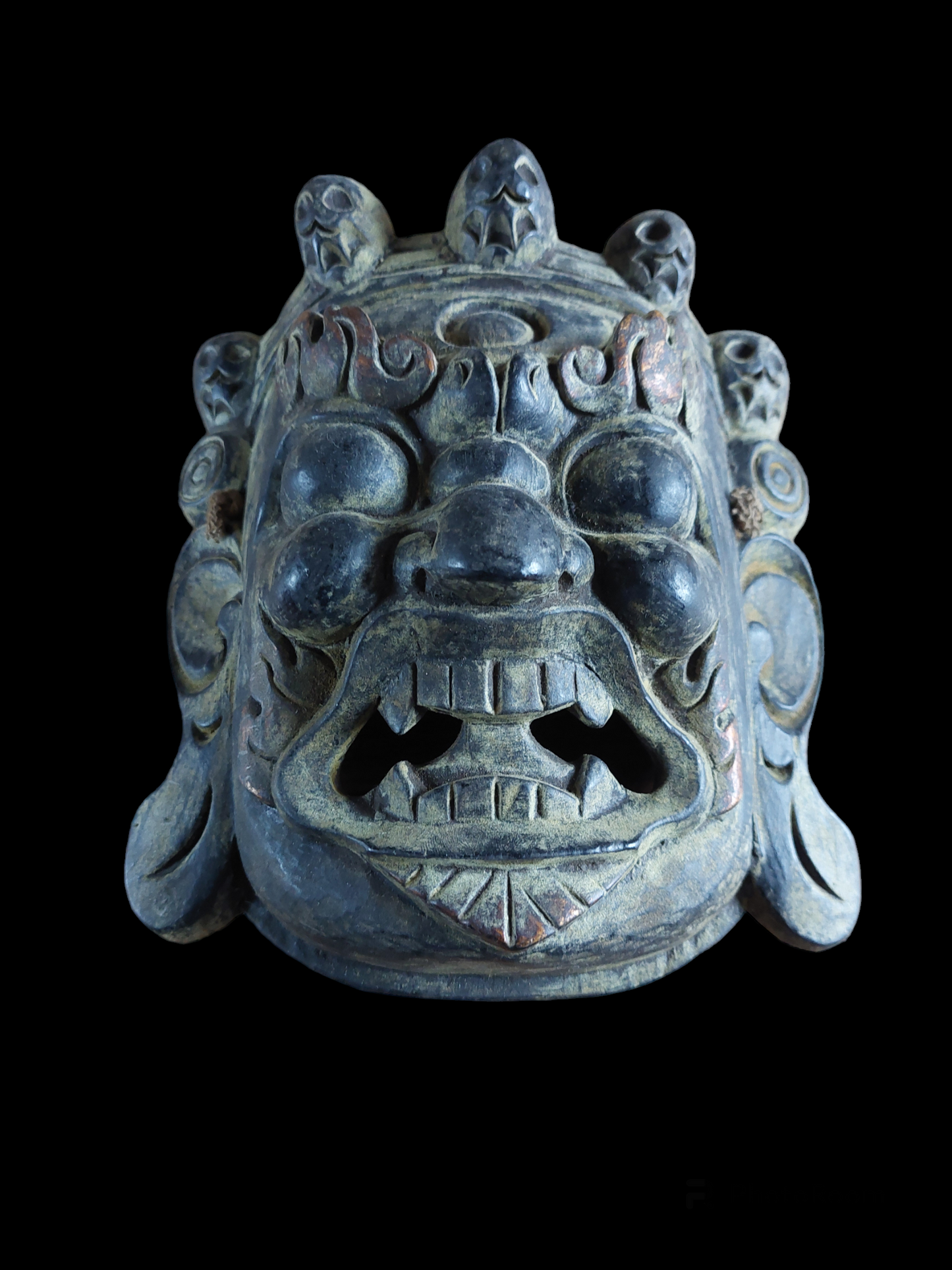 Vintage wooden Mahakala mask #3