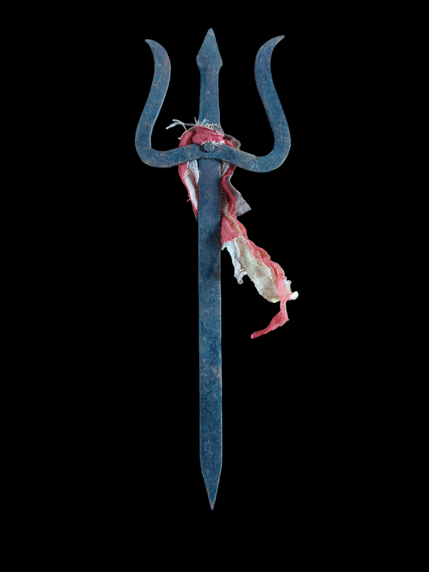 Old Nepalese iron trident 31 cm