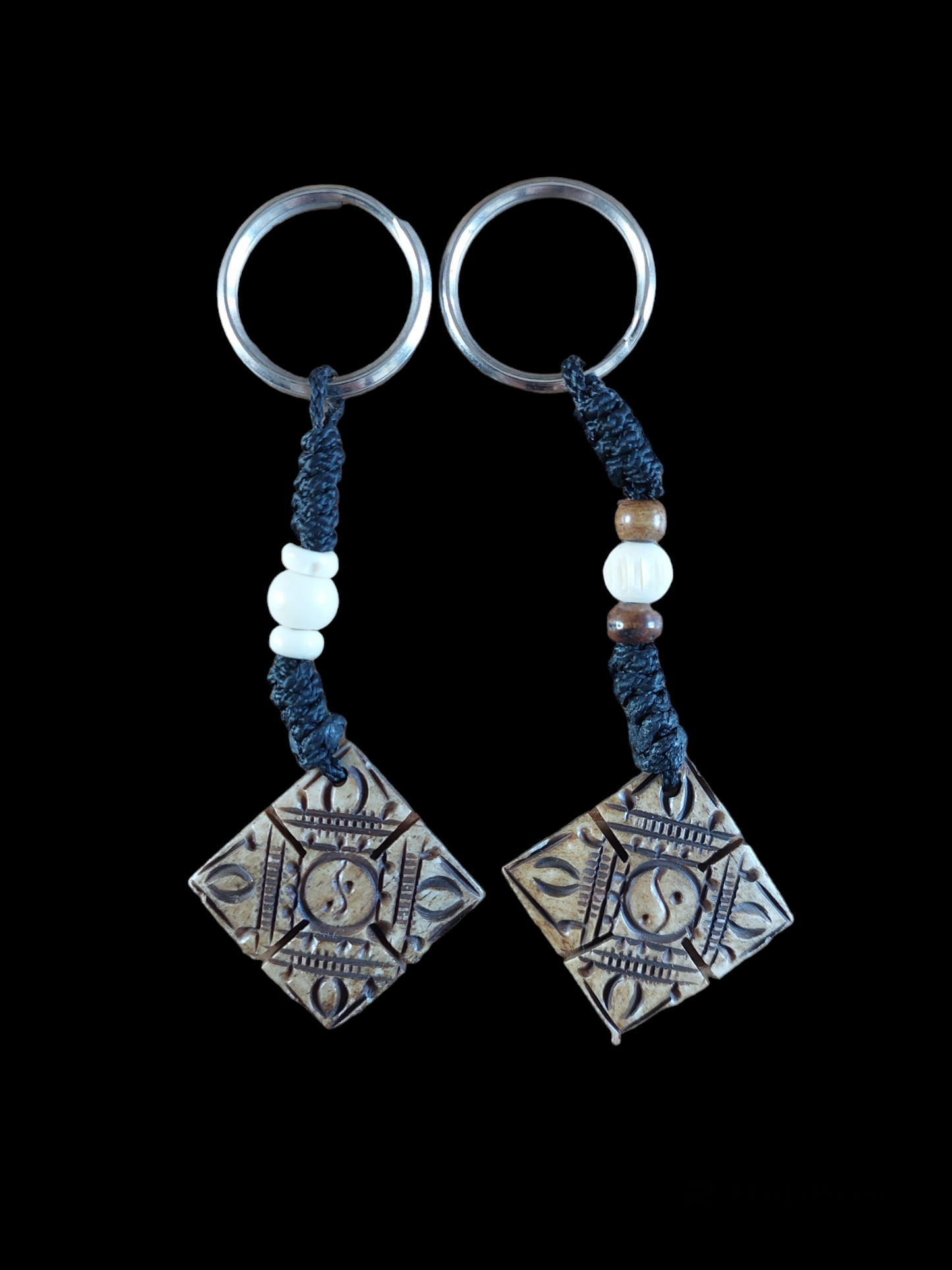 Nepalese yak bone key chains