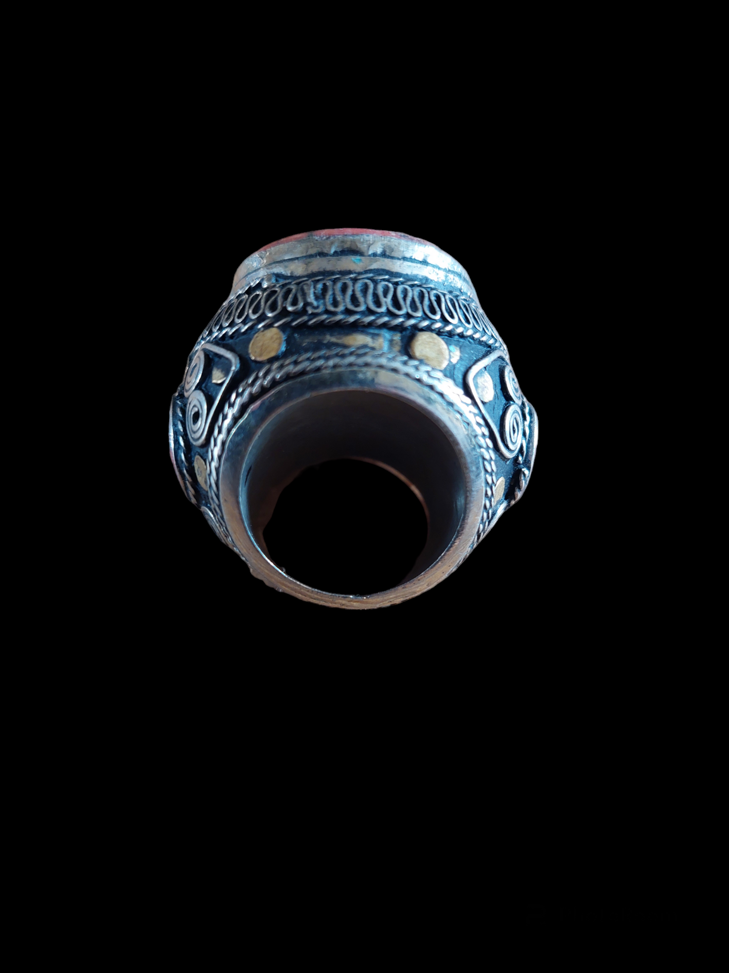 Vintage Kuchi tribal intaglio ring