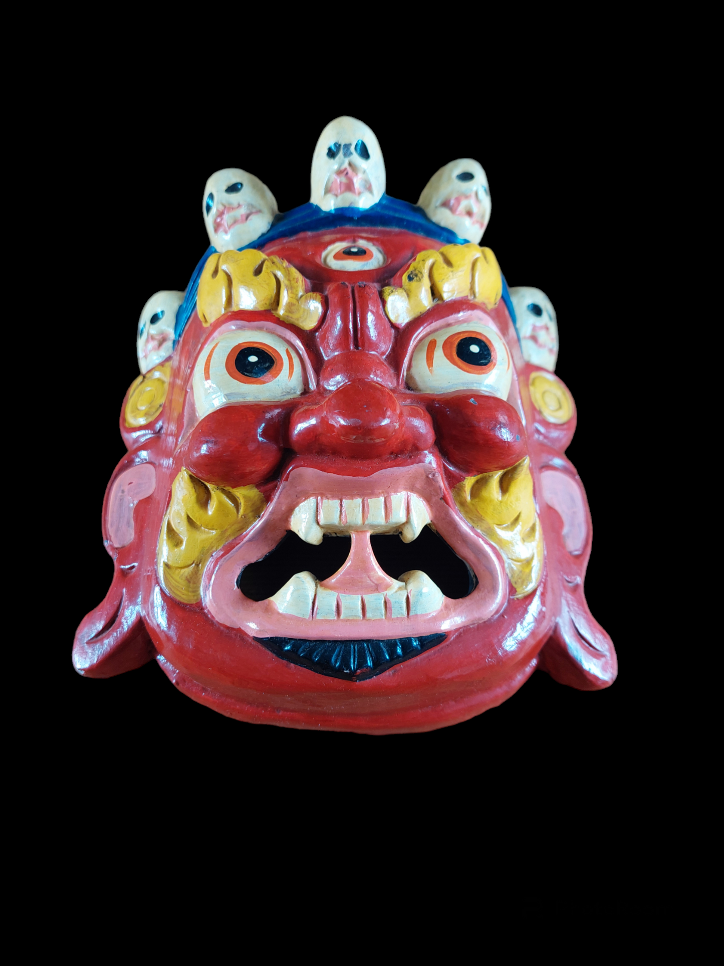 Vintage wooden Mahakala mask #4