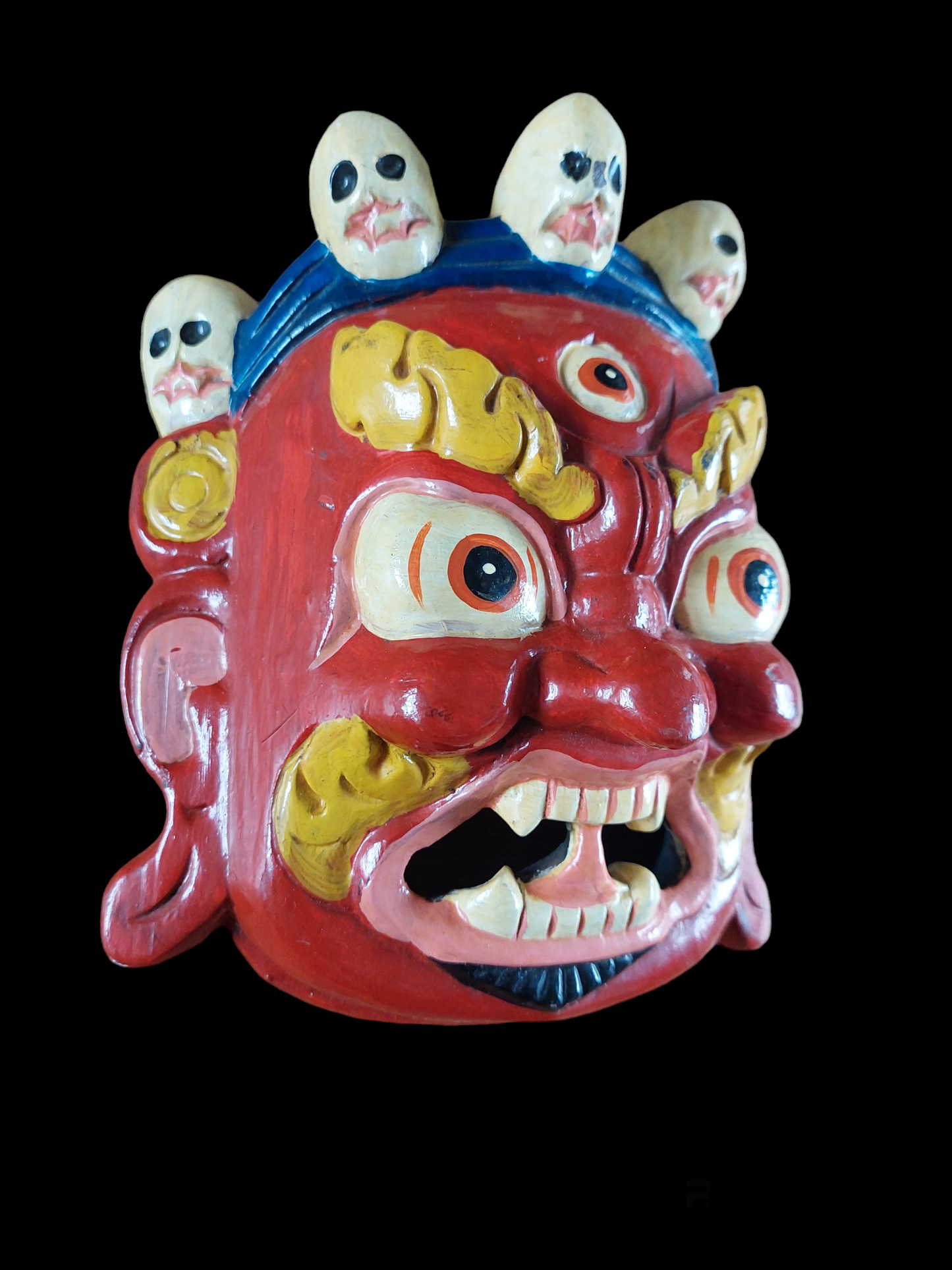 Vintage wooden Mahakala mask #4