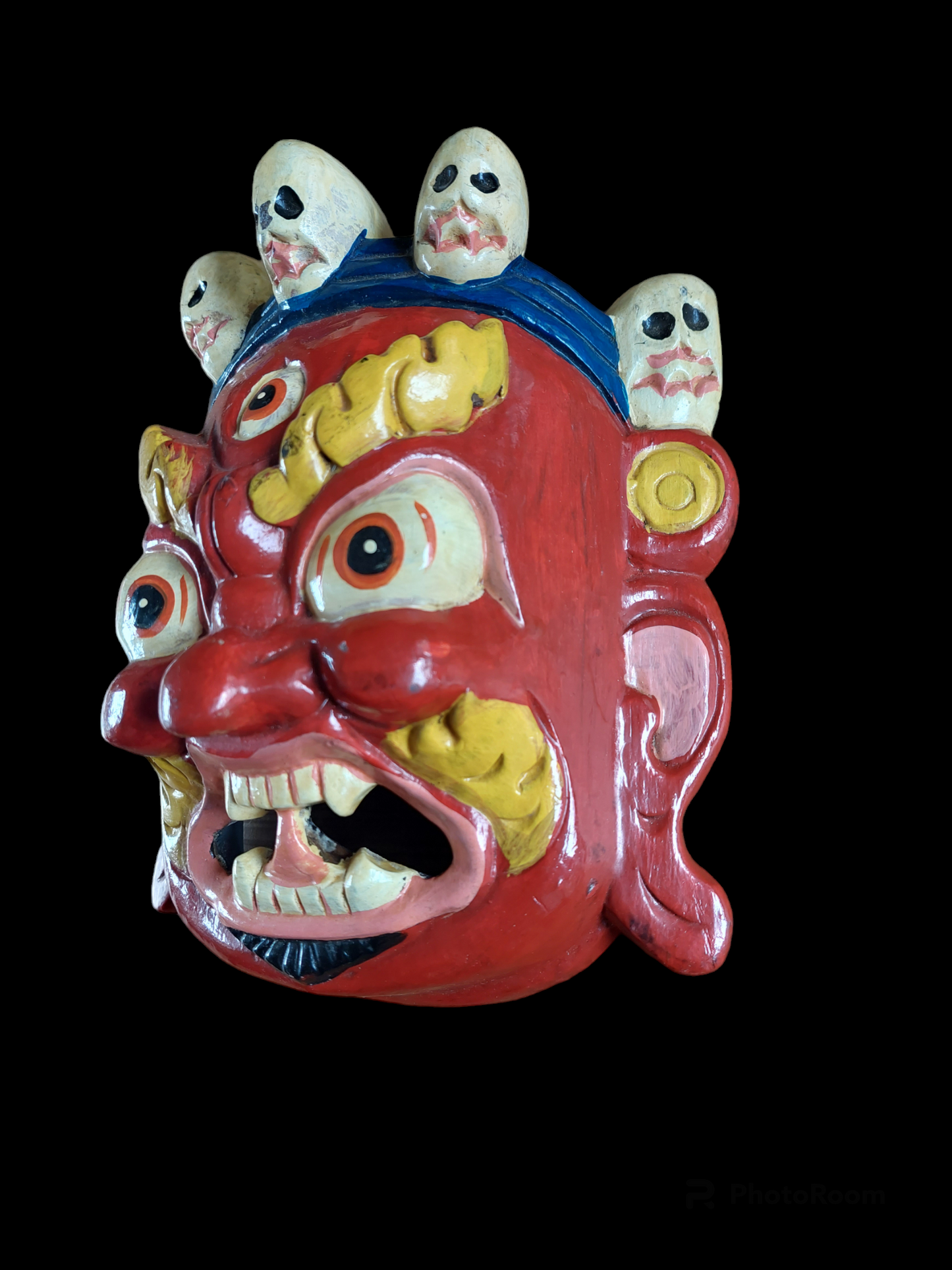 Vintage wooden Mahakala mask #4