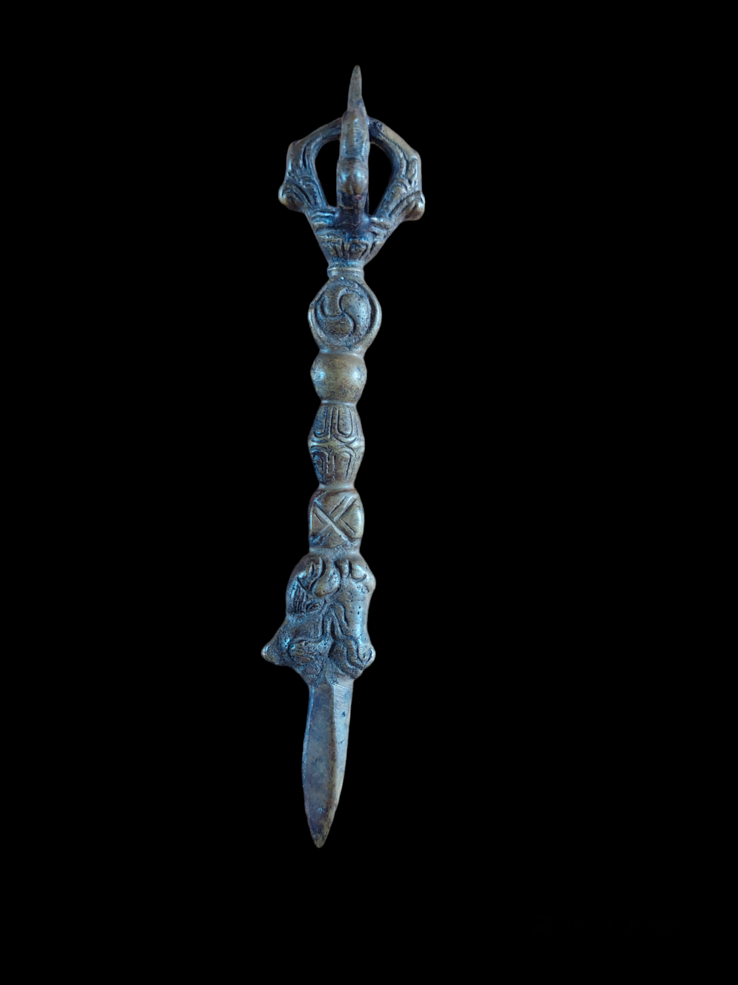 Vintage bronze khatvanga's, small size