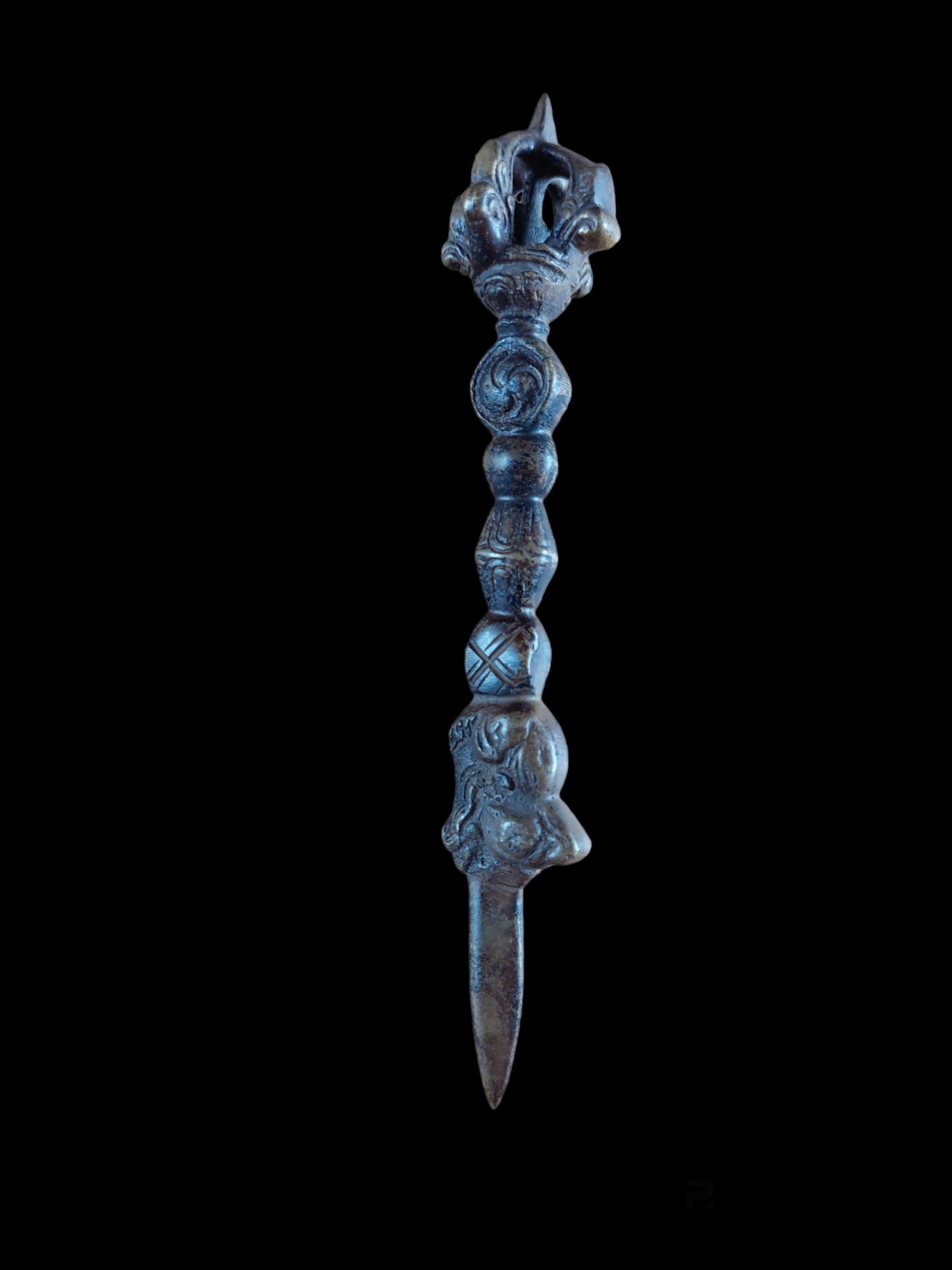 Vintage bronze khatvanga's, small size