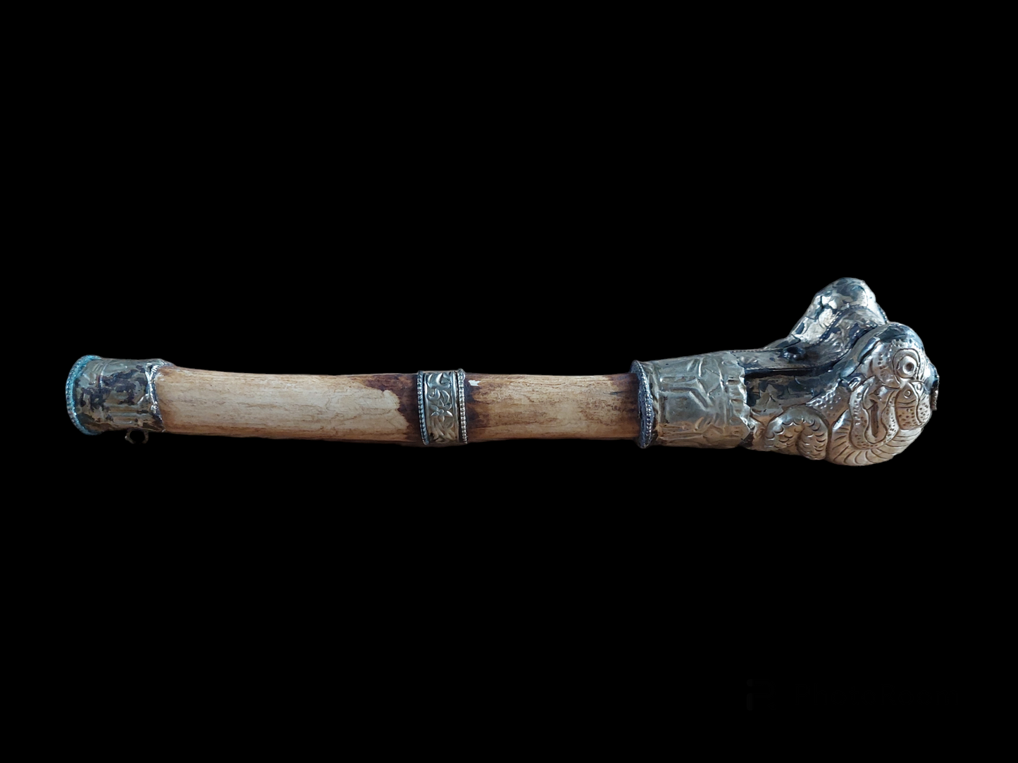 Antique Tibetan yak bone kangling #1