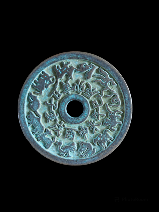 Chinese numismatic charm Trigrams and Zodiac