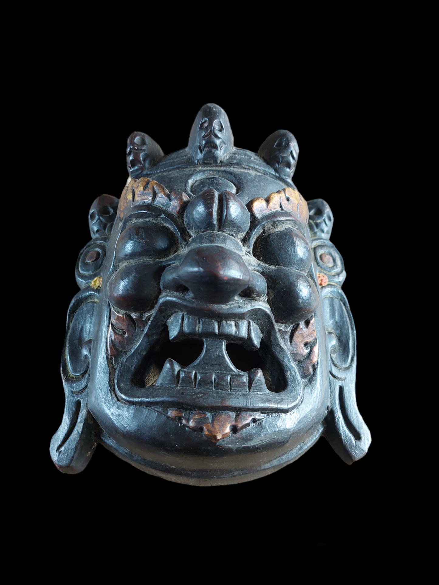 Vintage wooden Mahakala mask #5