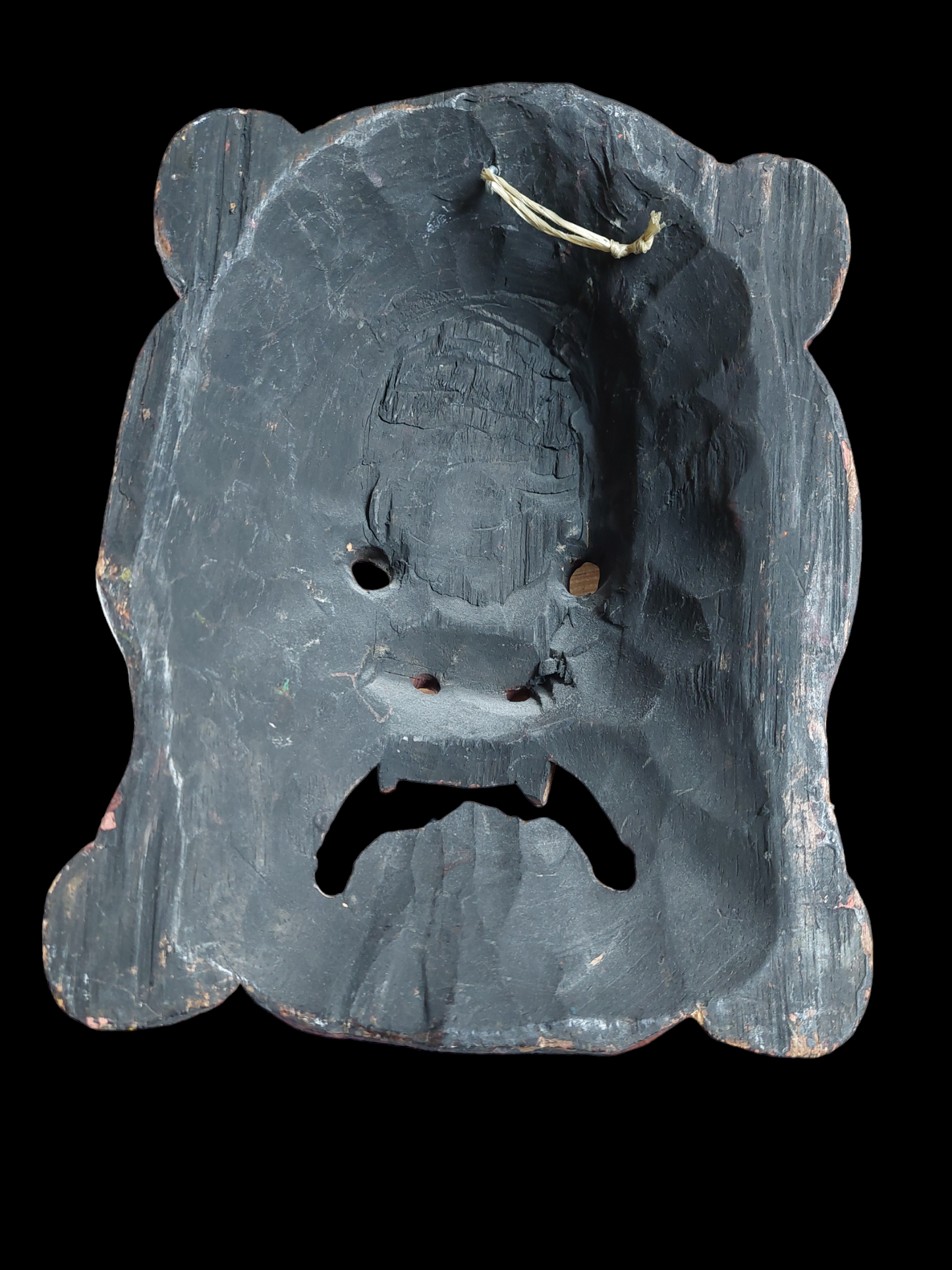 Vintage Nepalese wooden Angry Deity mask #2