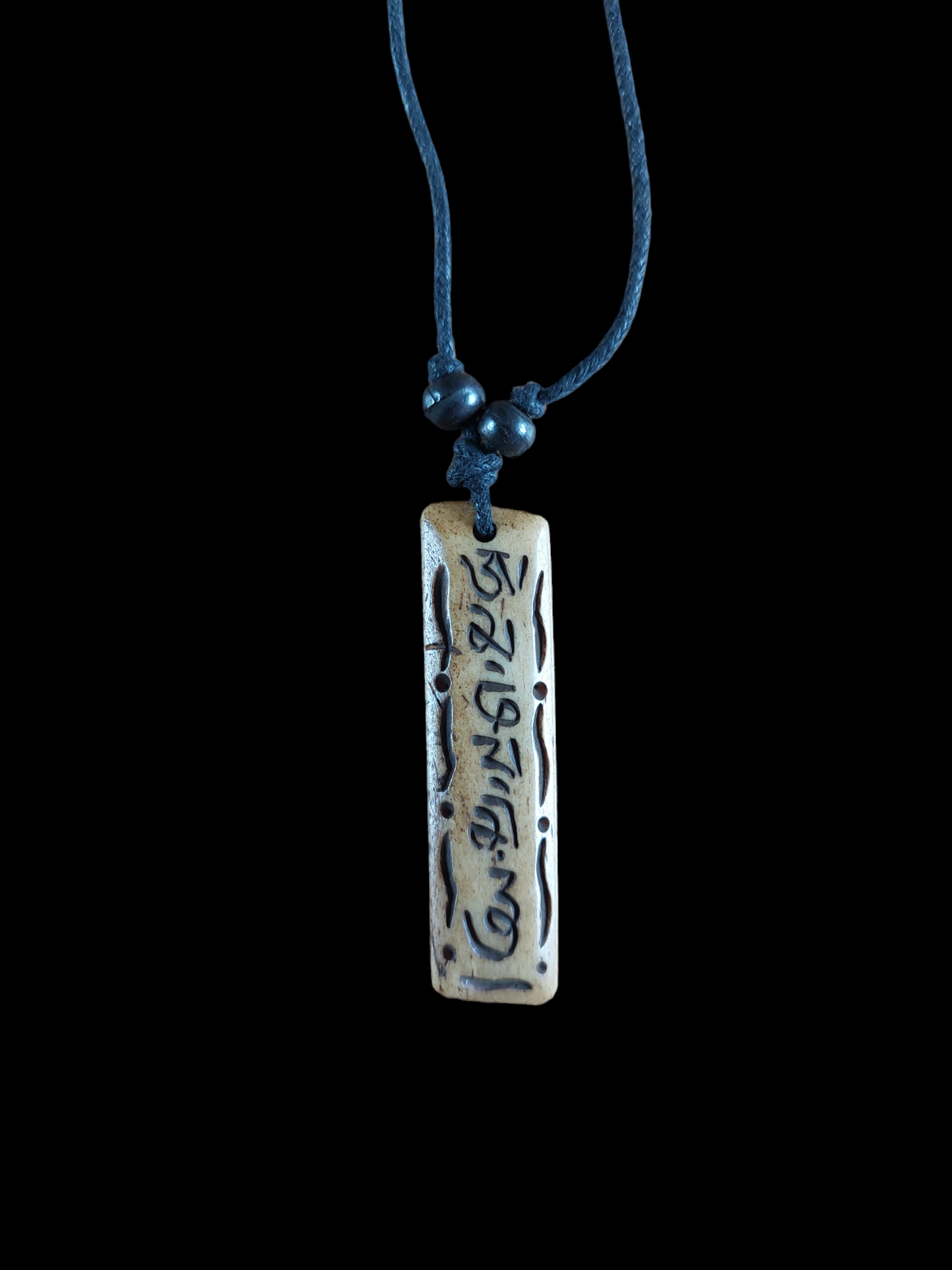 Tibetan yak bone necklaces "Om Mani Padme Hum"