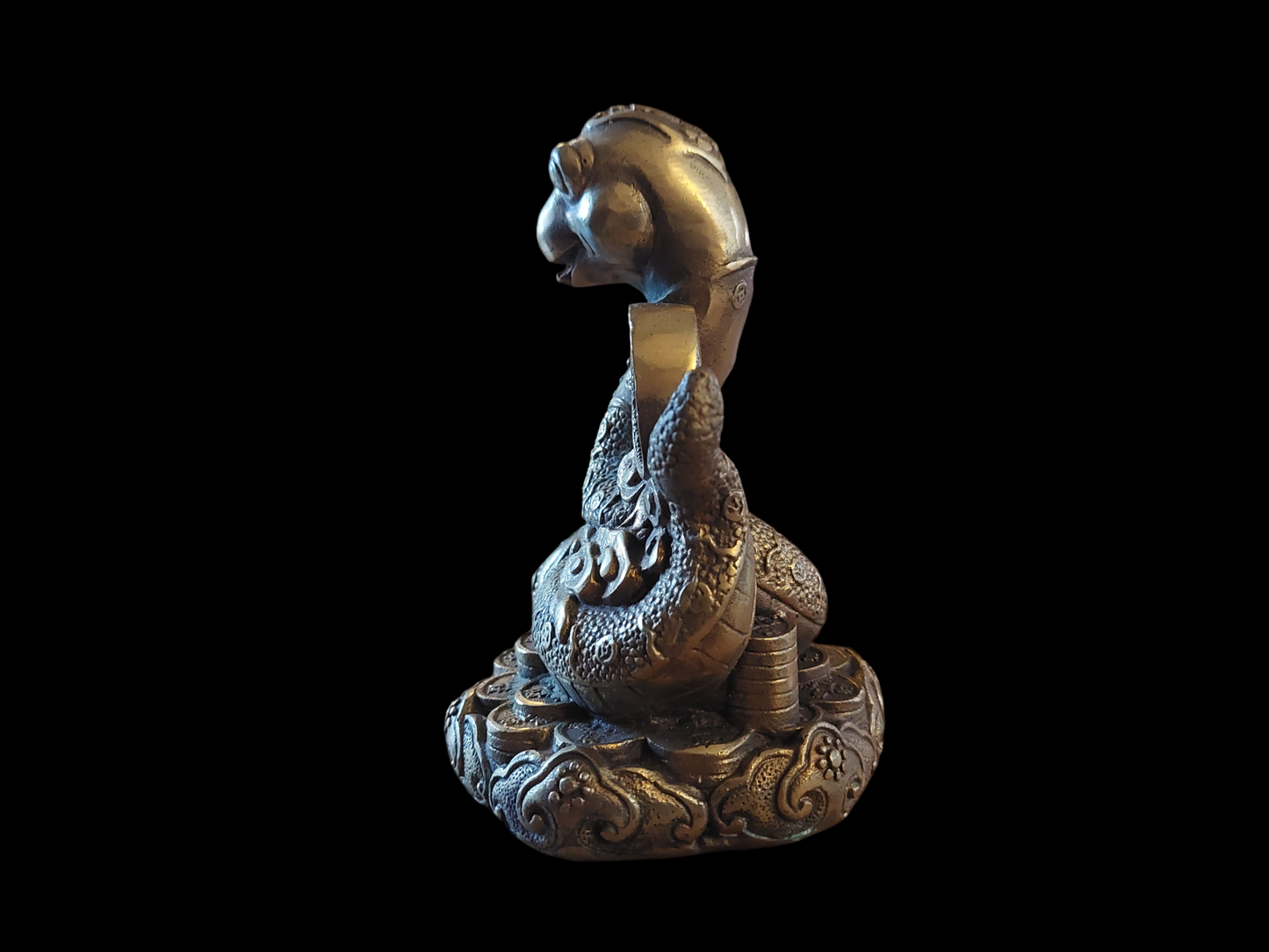 Vintage Feng Shui money statue Snake