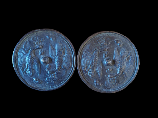 Old Chinese mirror Two Phoenixes 120 millimeters