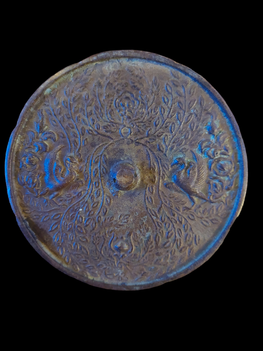 Old Chinese mirror Two Phoenixes 120 millimeter