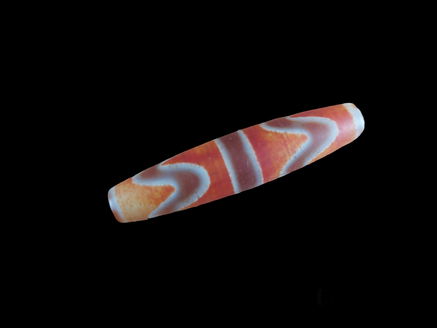 Double tiger tooth dzi bead #2