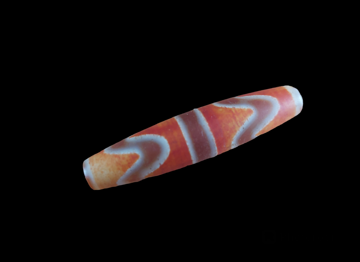 Double tiger tooth dzi bead #2