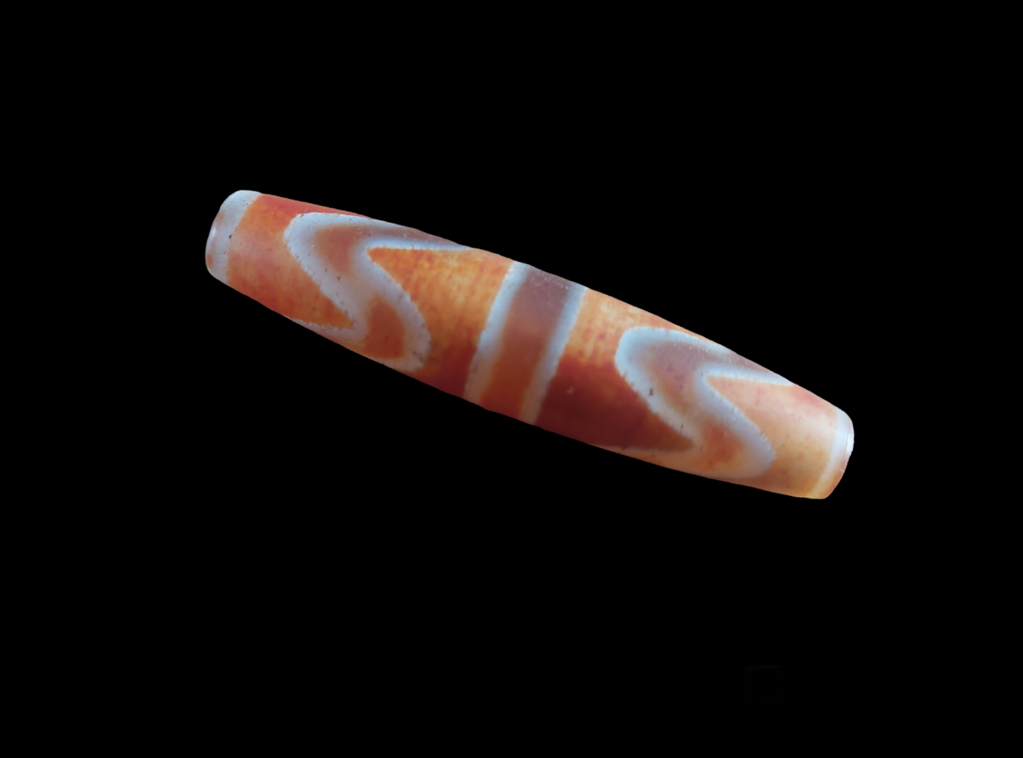 Double tiger tooth dzi bead #2