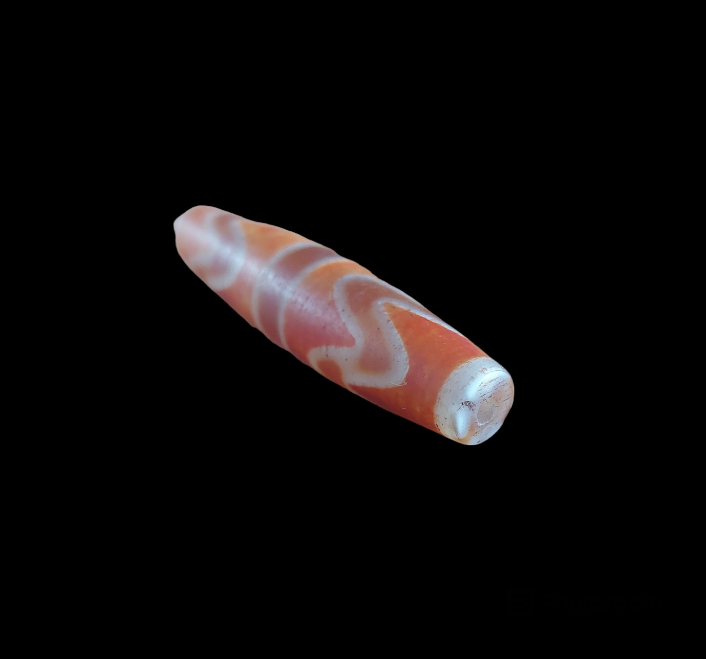 Double tiger tooth dzi bead #2