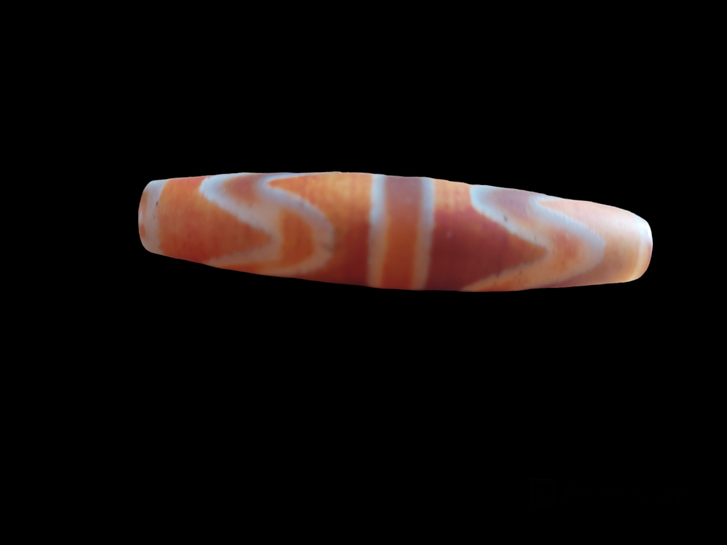 Double tiger tooth dzi bead #2