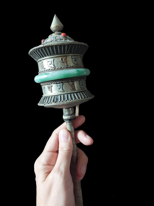 Vintage Tibetan prayer wheel #1