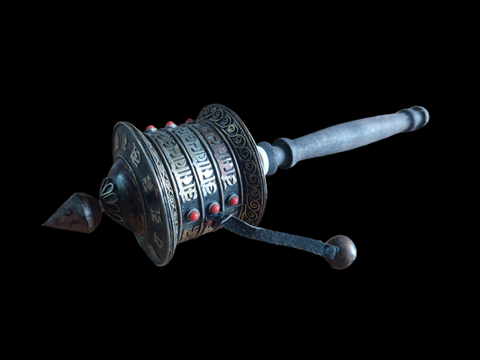 Vintage Tibetan prayer wheel #2