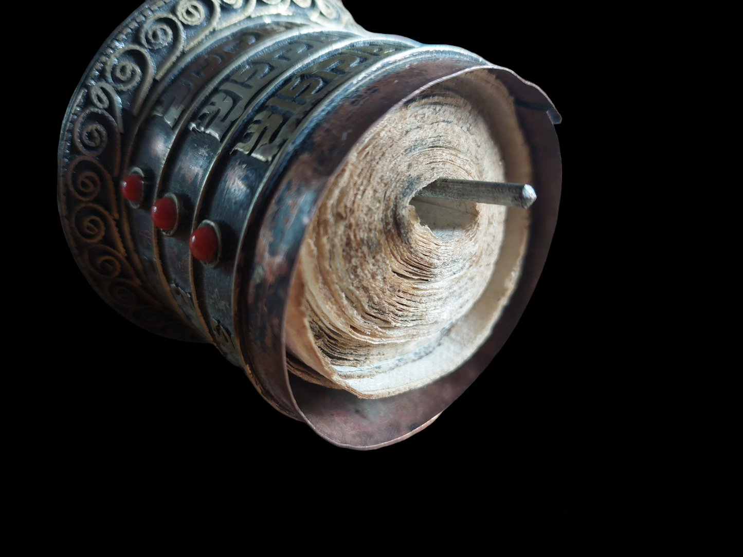 Vintage Tibetan prayer wheel #2