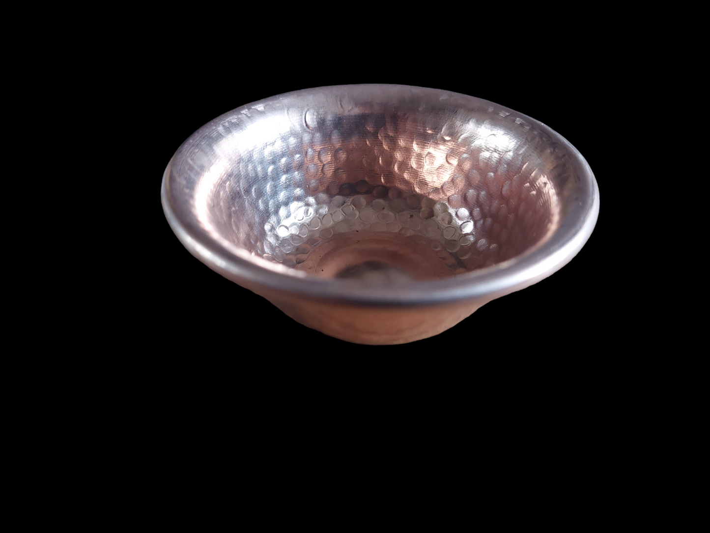 Red copper offering bowl