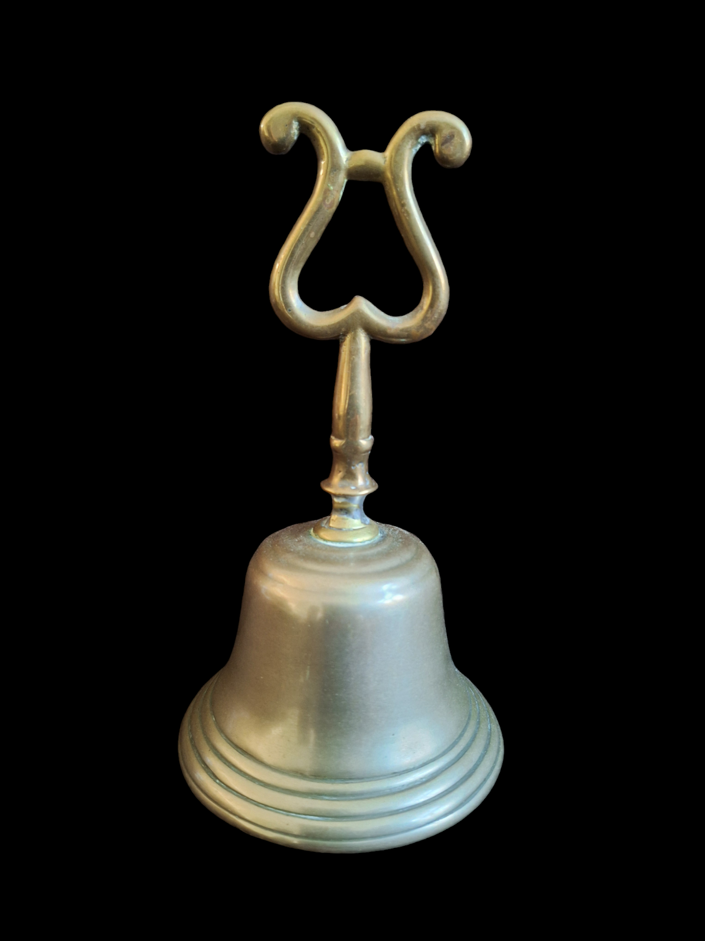 Vintage Dutch table bell / altar bell with harp